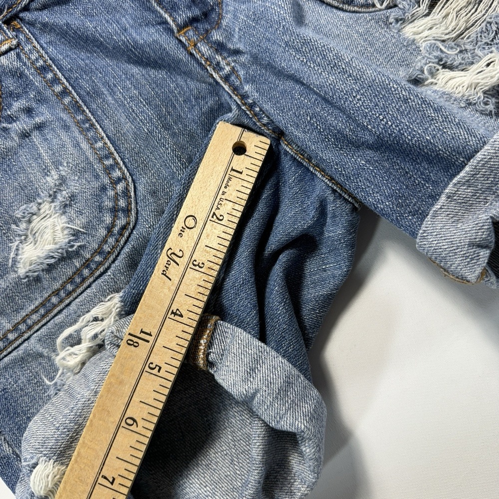 Decree Distressed Denim Jeans Shorts Women's Size 5 Y2K - Picture 5 of 9